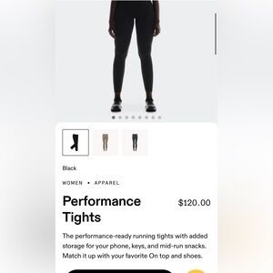 On Running Performance Tights